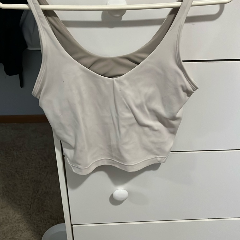 Lululemon white aline tank
